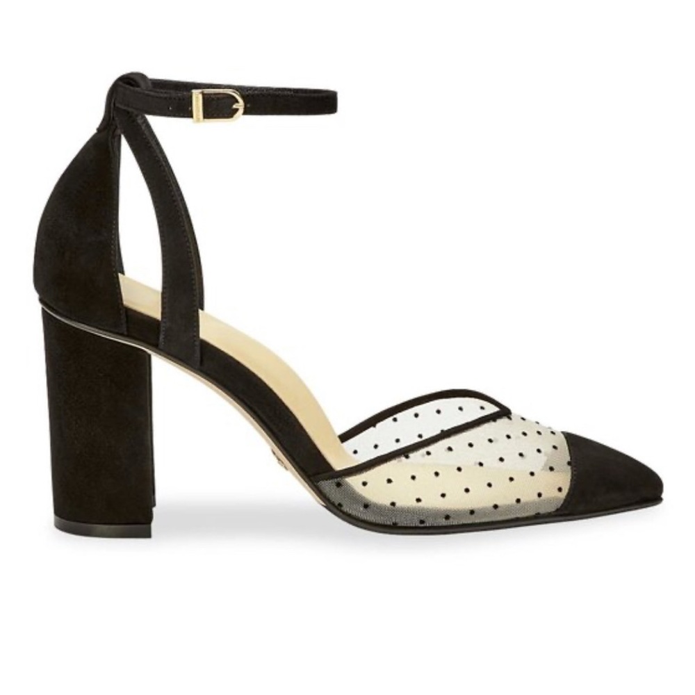 Sarah Flint Parker 85 Navy Blue Mesh Women's Heels